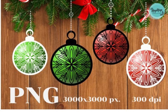 Christmas Balls V.1 Illustrations for Local Business Branding