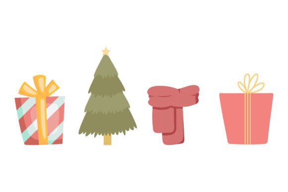 Christmas Clipart Elements Illustrations for Branding and Marketing