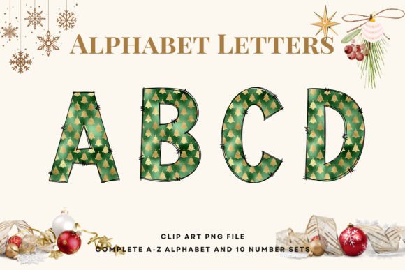 Christmas Doodle Alphabet Sublimation15 Review