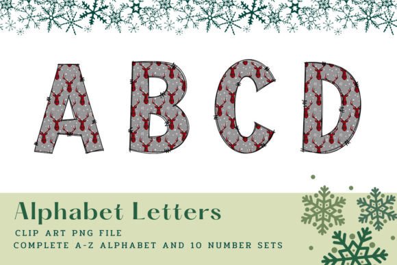 Christmas Doodle Alphabet Sublimation6 Review