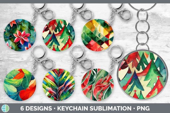 Christmas Keychain Bundle Keyring Subl: Illustrations Review