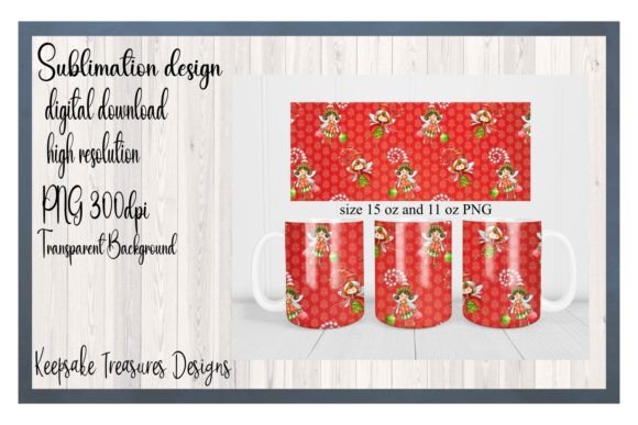 Christmas Mug Wrap and Coaster 11 15oz Illustrations Review