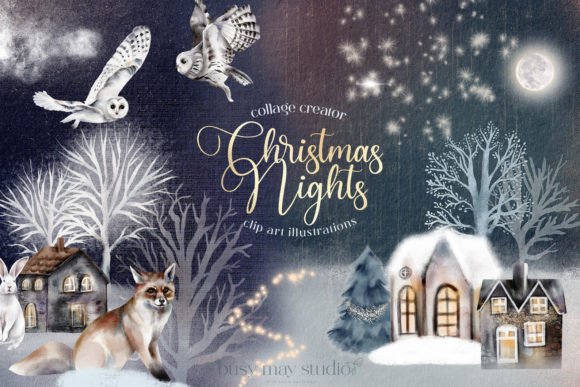 Christmas Nights Illustrations PNG Review