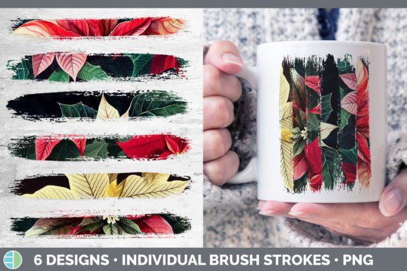 Christmas Poinsettia Brush Strokes PNG Review
