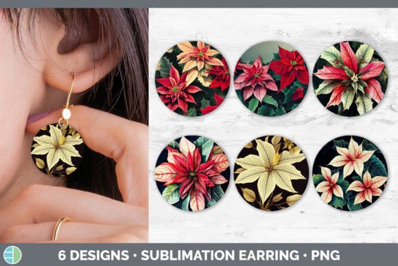 Christmas Poinsettia Round Earring Sub Review