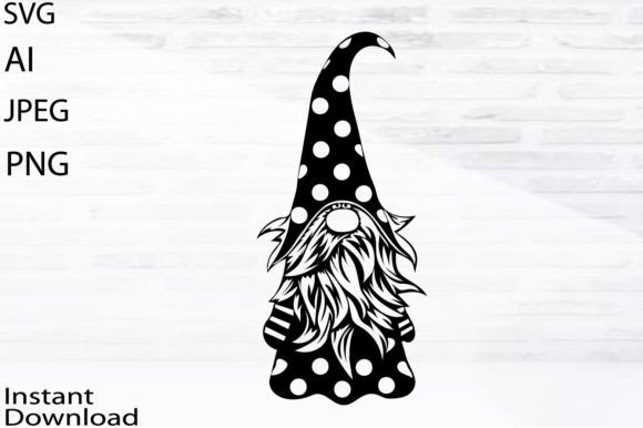 Christmas Scandinavian Gnome SVG Jpg Png for Illustrations