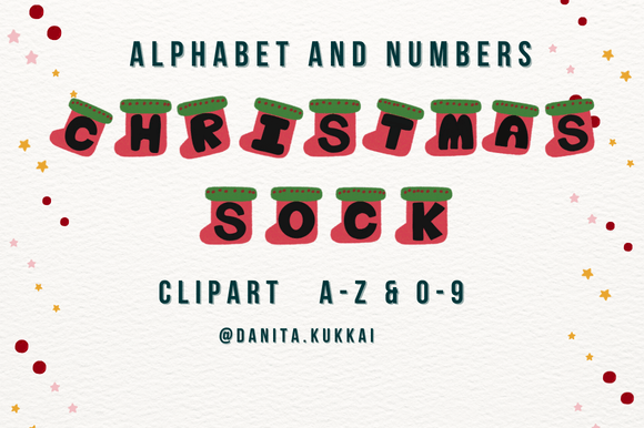 Christmas Sock a-Z 0-9 Illustration Review