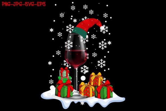 Christmas Wine Illustrations for Festive Web Design