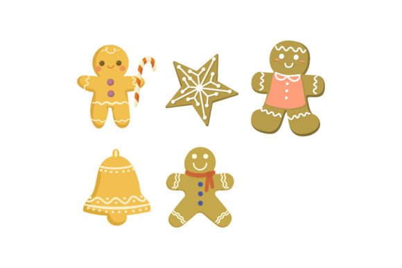 Gingerbread Christmas Illustrations for Festive Web Design