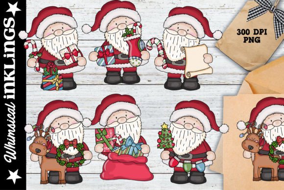 Little Nick Merry Christmas Clipart for Website & Editorial Use