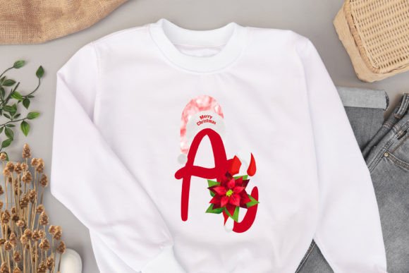 Merry Christmas Alphabet Sublimation for Modern Illustrations