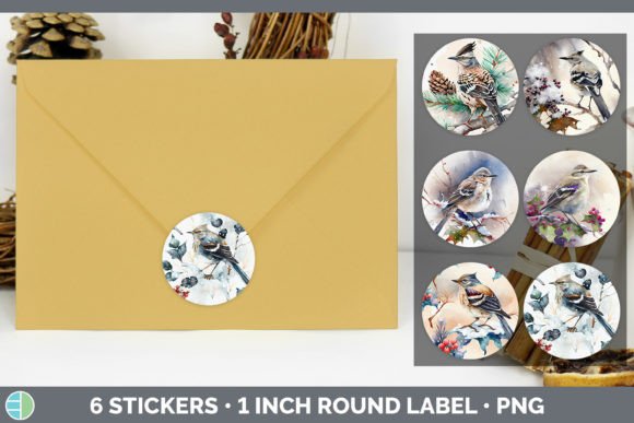 Mockingbird Christmas Stickers Sticker for Illustrations