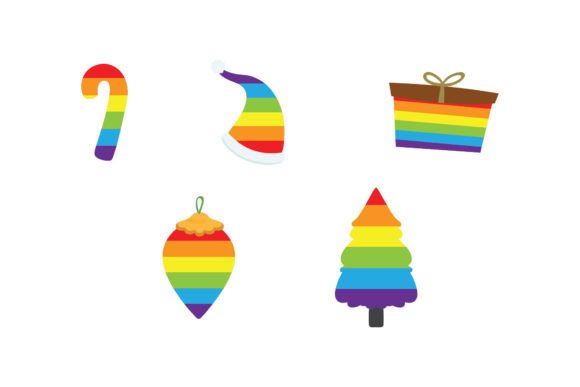Rainbow Christmas Illustration Review for Digital Sellers