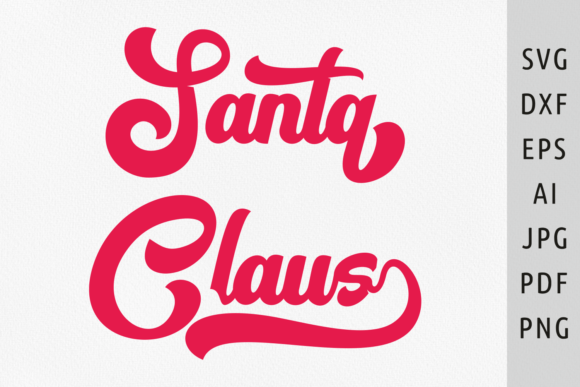 Santa Claus SVG Illustration for Holiday Design