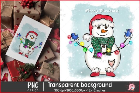 Snow Man Png, Merry Christmas Illustration