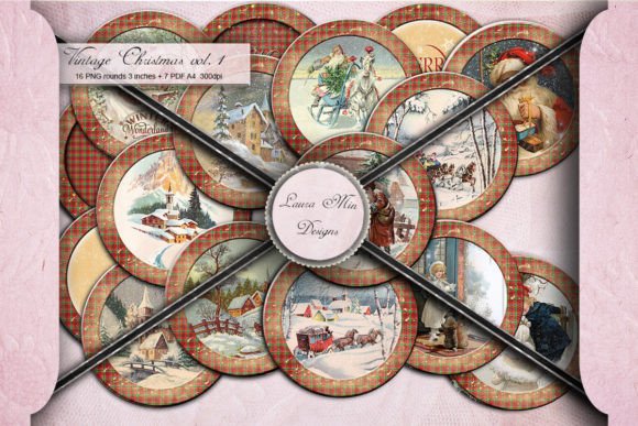 VINTAGE CHRISTMAS VOL.1 Illustrations for Modern Publishing