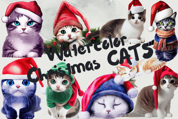Watercolor Christmas Cats Embroidery Design Review